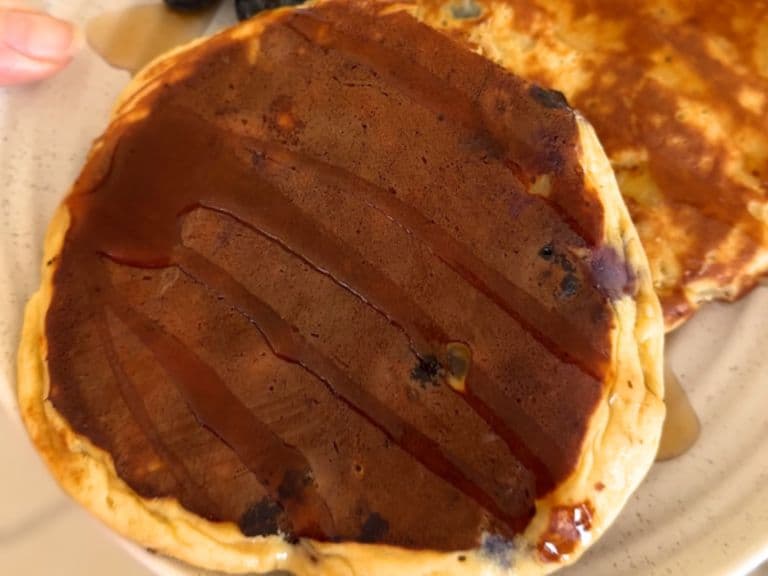 Blueberry Protein Pancakes